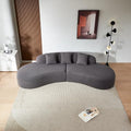 Beige Curved Sectional Sofa C973349
