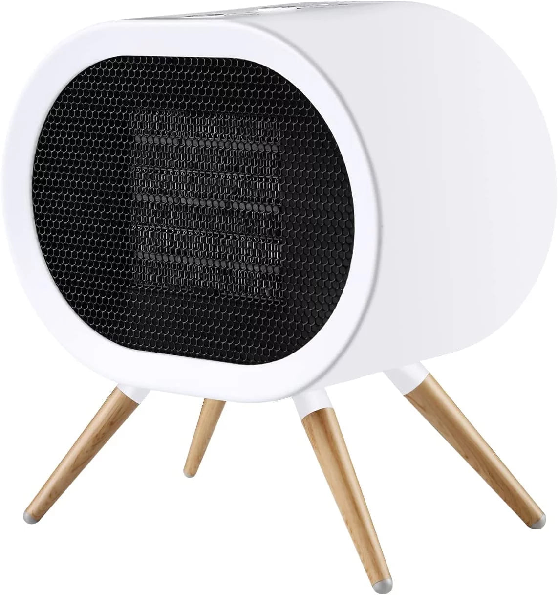 Small Space Heater, 1000W PTC Ceramic Electric Fan Heater - Black F953