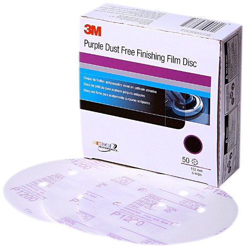 6 in P2000 Purple Abrasive Disc 50 Discs X517