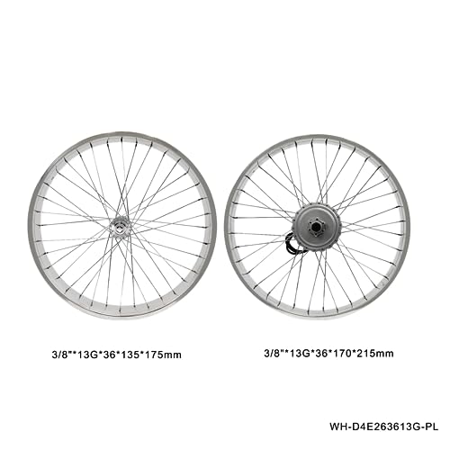 26" Internal 3 Speed Aluminum Double Polish FAT Rim Wheel Set T396778