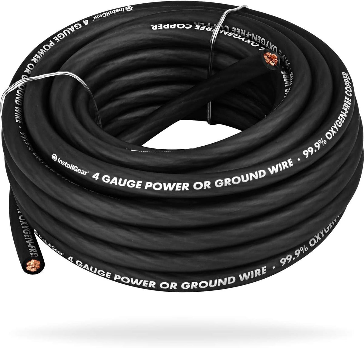 4 Gauge Red 25ft Power/Ground Wire OFC Pack of 2 C94160