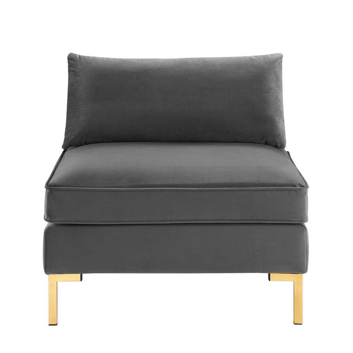 Pink Performance Velvet Armless Chair H56715