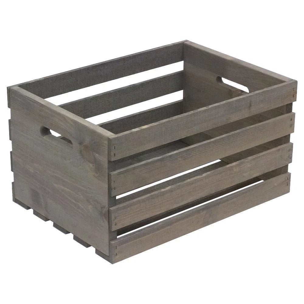 Large Crate in Weathered Gray F75957