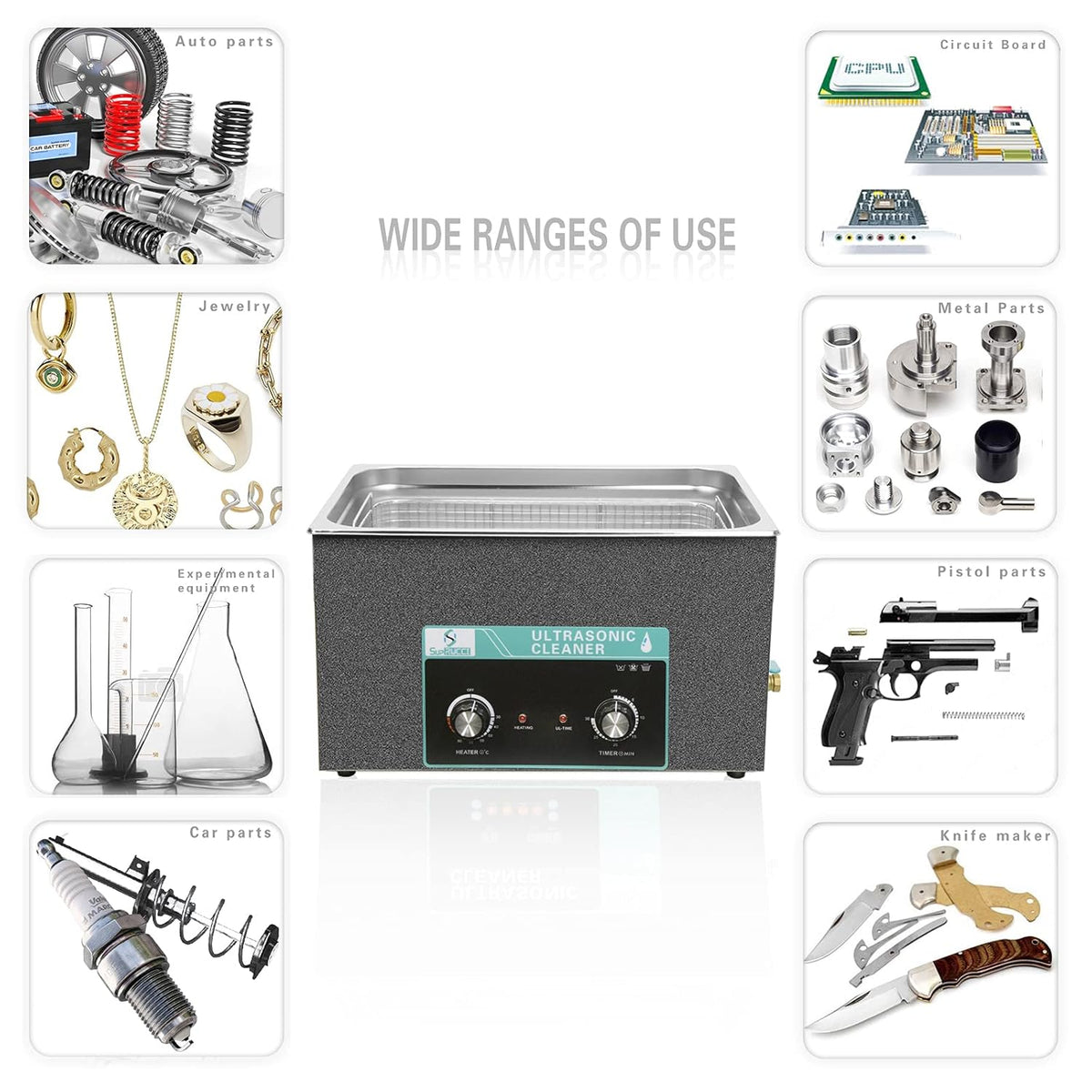 Ultrasonic Cleaner with Heated Basket Y567
