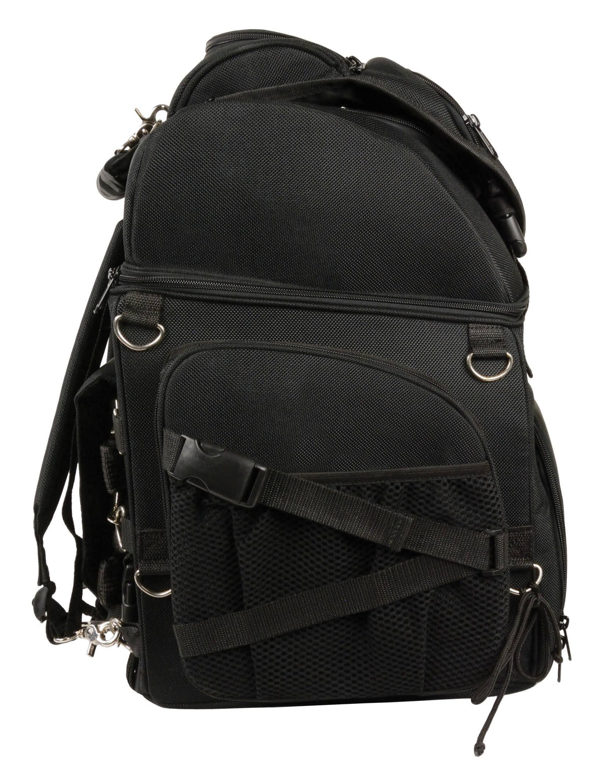 Black Large Nylon Sissy Bar Bag J145131
