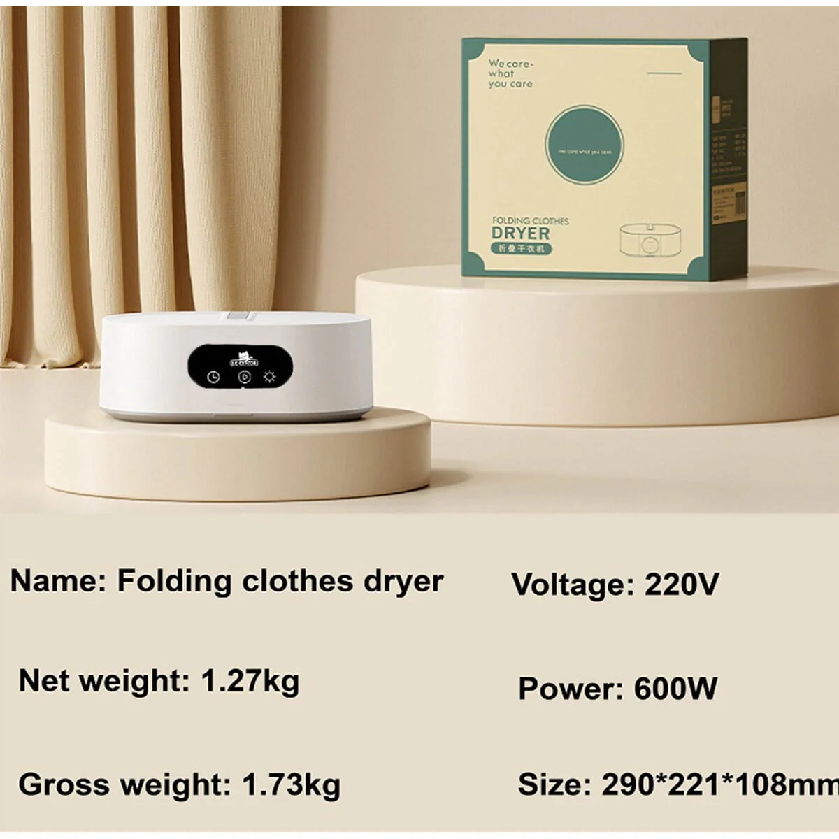 Portable Foldable Mini Washer and Dryer with Drying Bag U623907