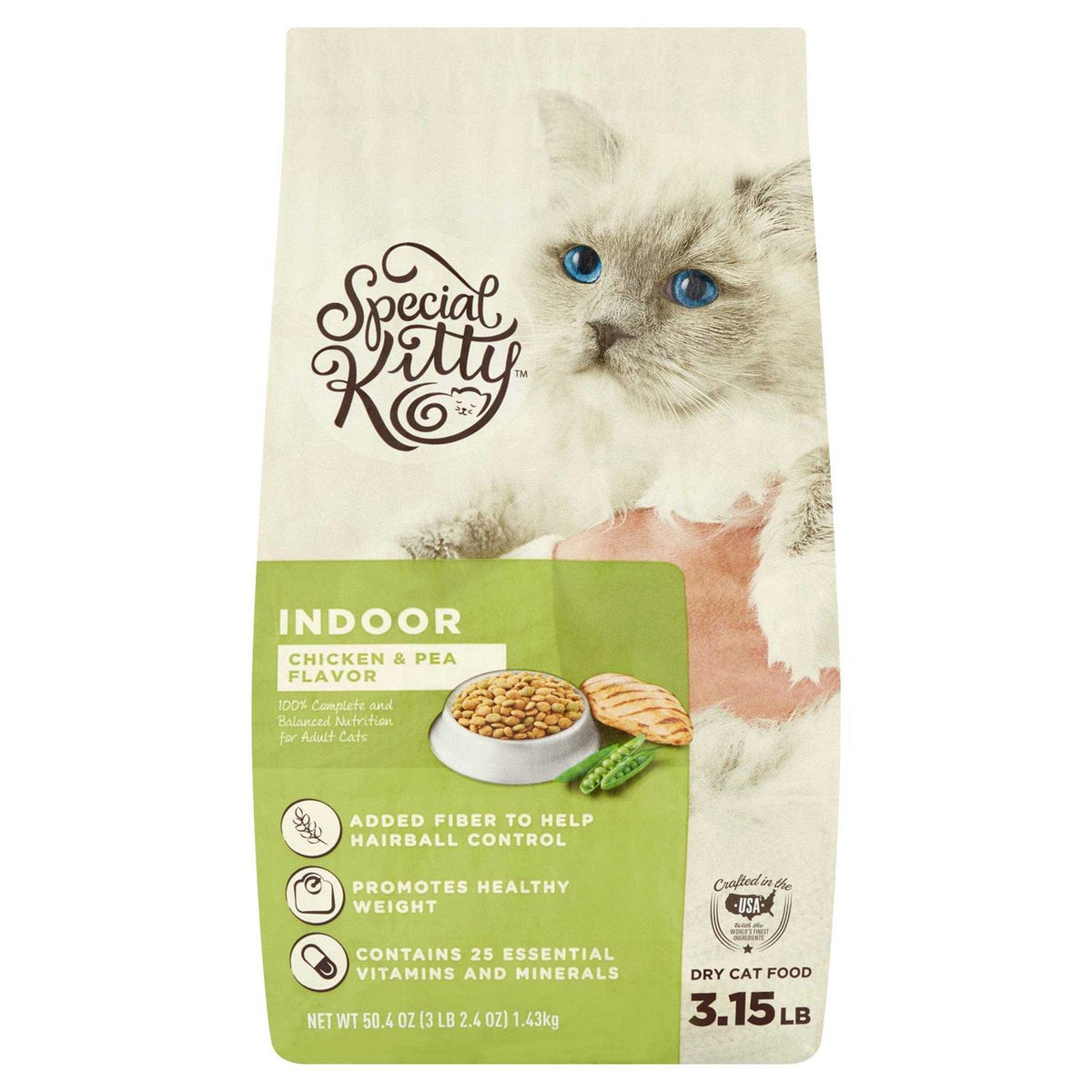 Chicken & Pea Flavor Indoor Dry Cat Food Y76459