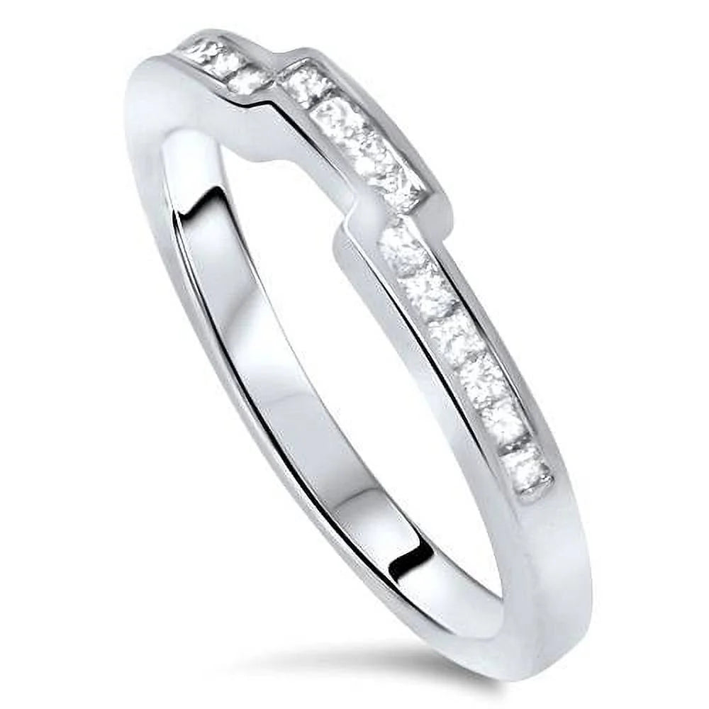14K White Gold Diamond Wedding Engagement Ring E453586