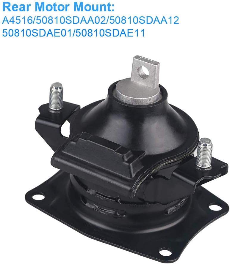 6Pcs Engine Motor Mount Transmission Mount for Honda Accord 2.4L 2003-2007 Y859052