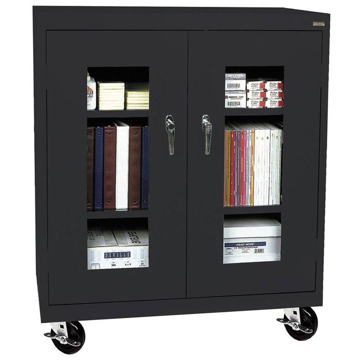 Black 36 x 24 x 48 in Counter Height Cabinet E7258