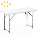 8 Foot Plastic Folding Picnic Table with Carry Handle N53889