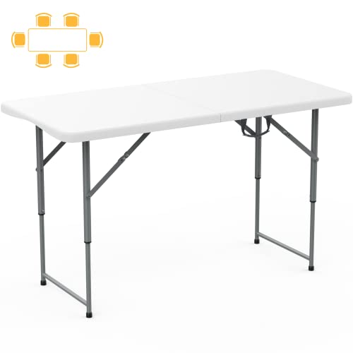 8 Foot Plastic Folding Picnic Table with Carry Handle N53889
