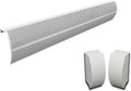 Galvanized Steel Baseboard Heater Cover in White 4 ft with End Caps Q1196