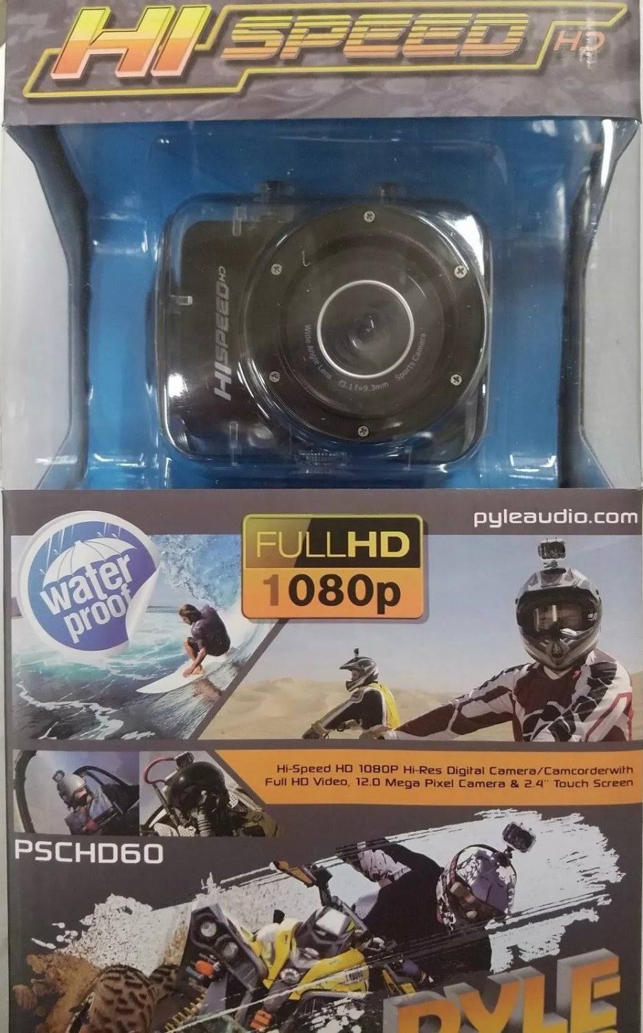 12.0 Megapixel 1080p Action Camera with 2.4 Touchscreen (Black) C7104