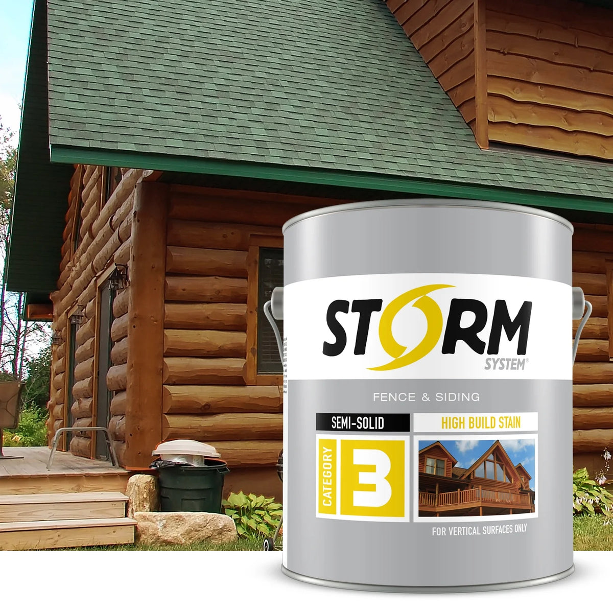 Semi-Transparent Log & Siding Stain + Sealer Teak 1 Gallon Z6802