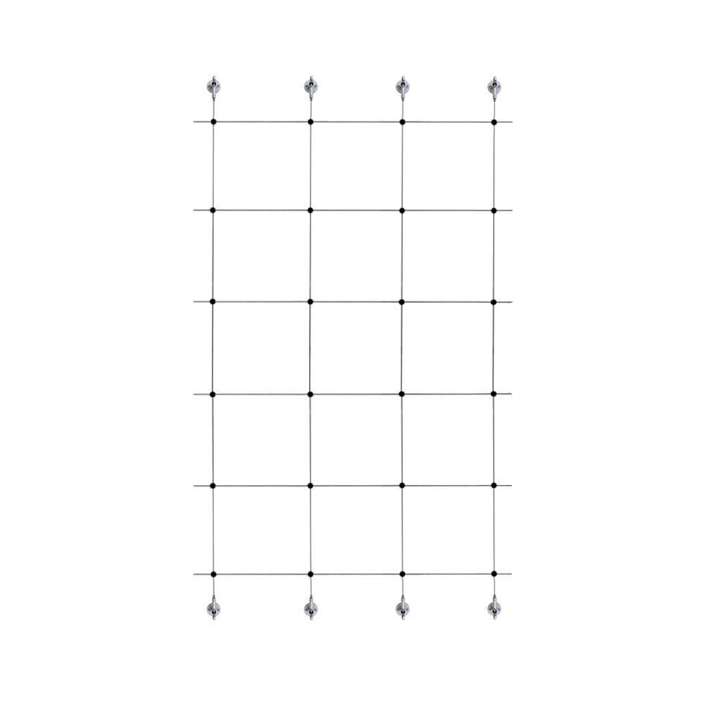 8 ft. x 3 ft. Stainless Steel Wire Rope Plant Trellis Kit V9756