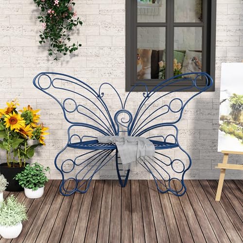 50 Inches Outdoor Bench with Iron Metal Frame K508