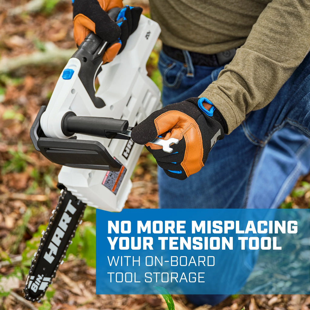 20-Volt 8-inch Battery-Powered Pruning Chainsaw Kit with 2.0Ah Lithium-Ion Battery I20587
