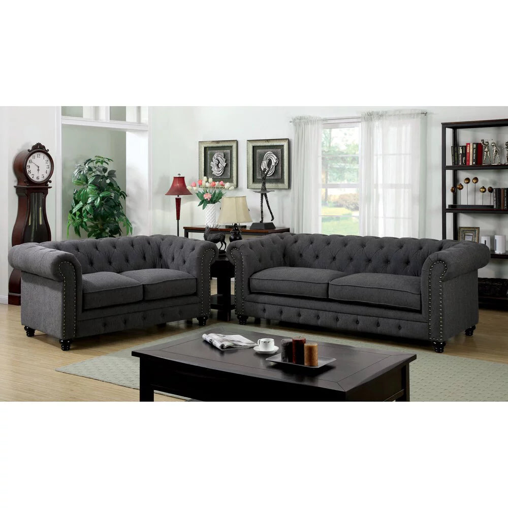 Fabric Upholstered Sofa W3358