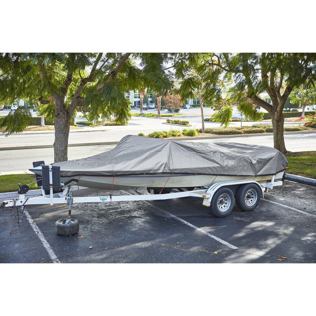 12 ft. x 20 ft. Silver and Black Weather-Resistant Tarp H11395