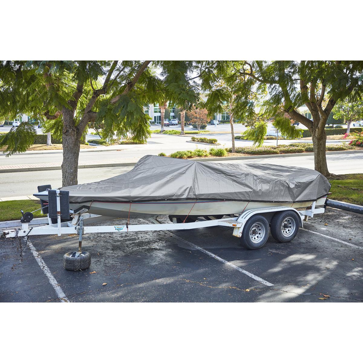 12 ft. x 20 ft. Silver and Black Weather-Resistant Tarp H11395