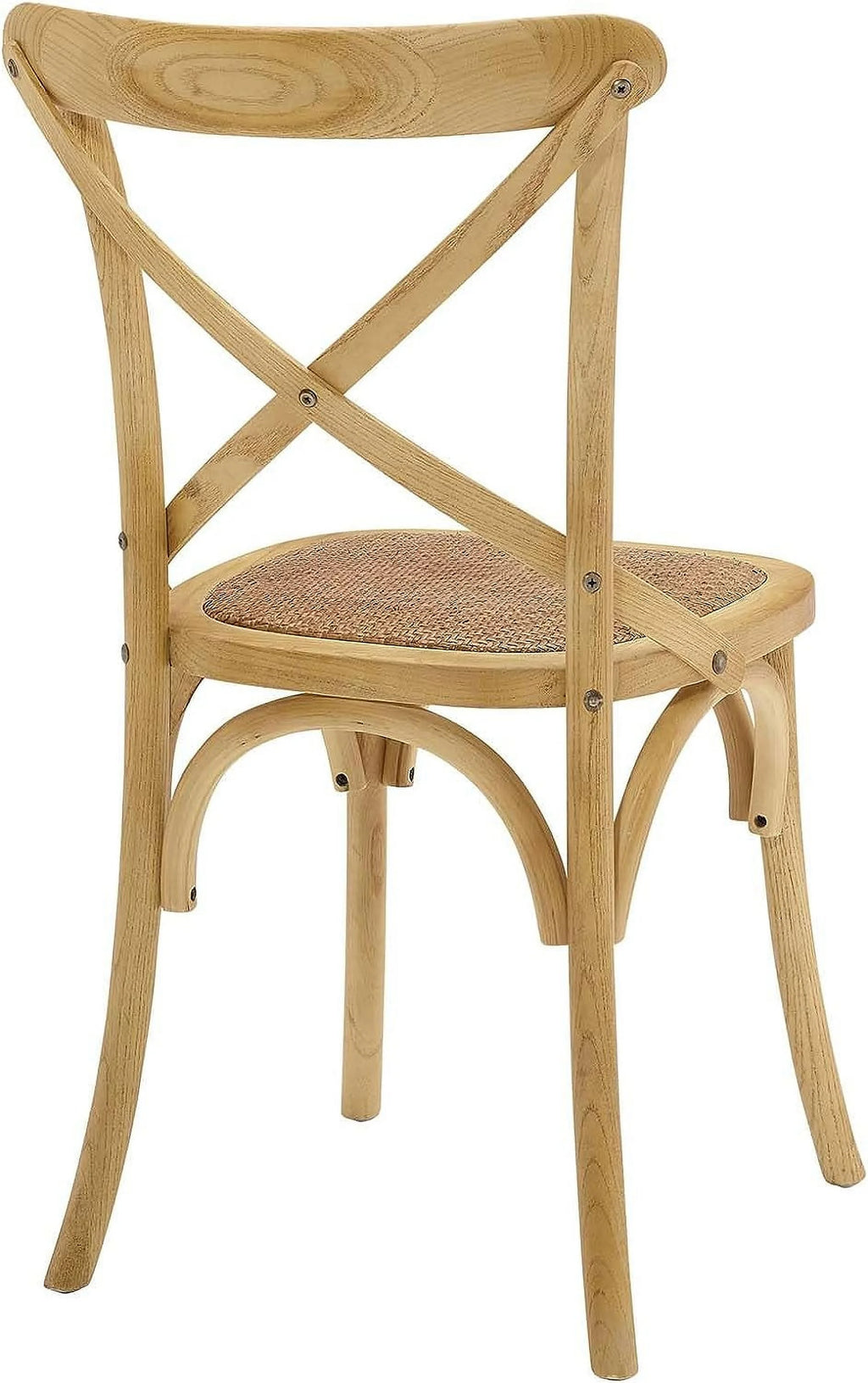 Elm Wood Rattan Dining Chair D112054