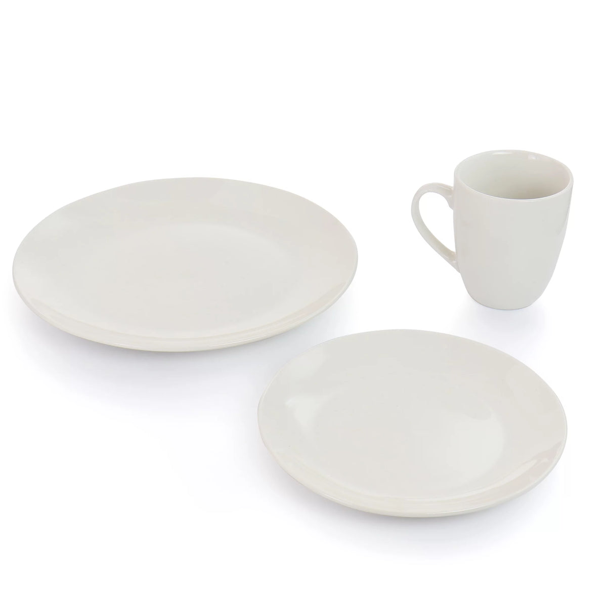 32 Piece White Porcelain Dinnerware Set E50357