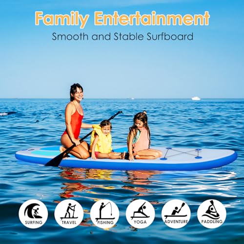 Inflatable Stand Up Paddle Board 10'4" Ultra-Light Non-Slip Deck M488504