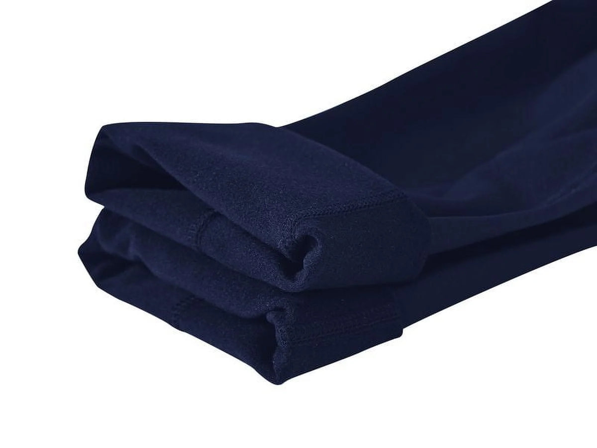 Navy blue High Waisted Yoga Pants With Pockets Q525
