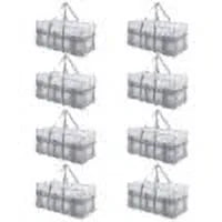 Extra Large Heavy Duty Moving Bags with Zipper and Strong Handles 8PACKS A216441