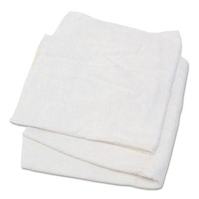 White Woven Terry Rags M95172