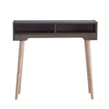 36 in. Weathered Walnut Storage Console Table A838
