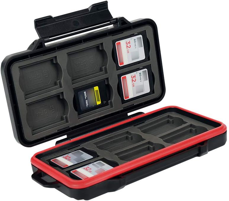36 Slots Water-Resistant Anti-Shock SD Card Case, Black R30471