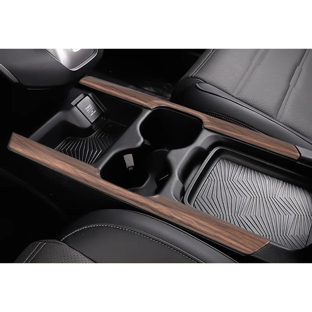 Center Console Cup Holder Side Panel Molding Cover Trim Peach Wood Grain H960735