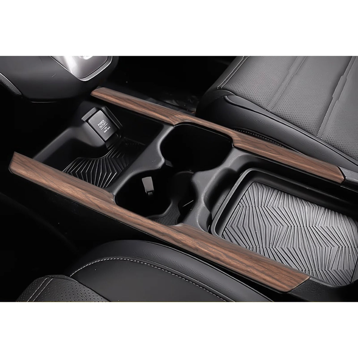Center Console Cup Holder Side Panel Molding Cover Trim Peach Wood Grain H960735