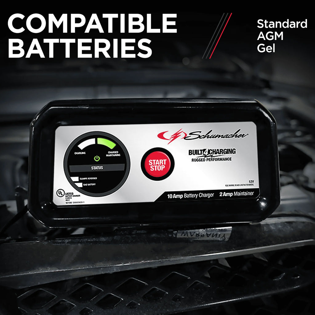 10-Amp 12V Automatic Battery Charger and Maintainer Z6224