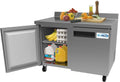 48 in. Two-Door Worktop Refrigerator with Backsplash N348