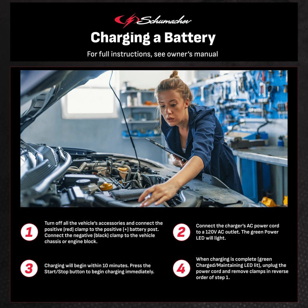 10-Amp 12V Automatic Battery Charger and Maintainer Z6224