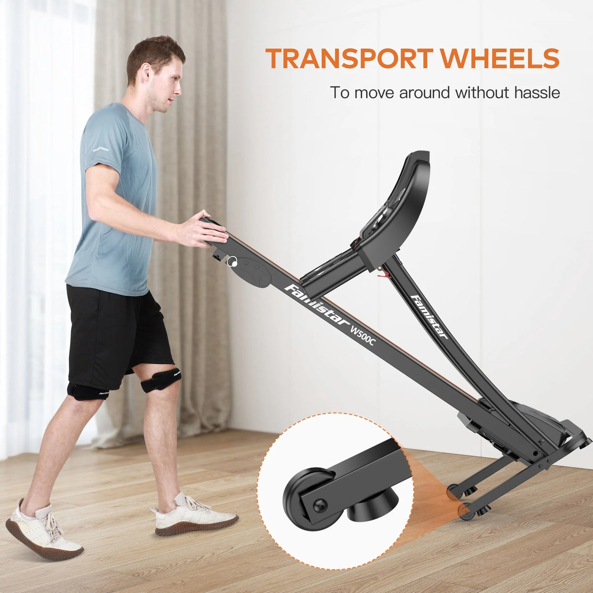 4.5HP Folding Treadmill with 15% Auto Incline C592474