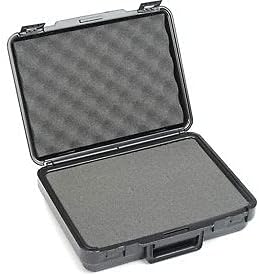 Black Plastic Protective Storage Cases with Pinch Tear Foam Pack of 2 B56522