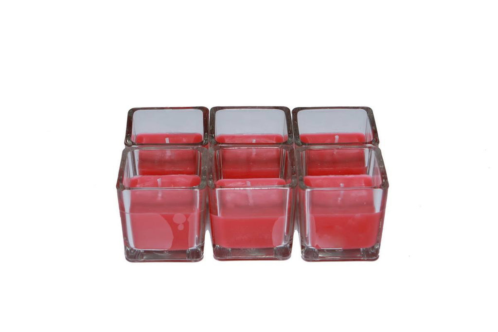 Square Glass Votive Candle U9954