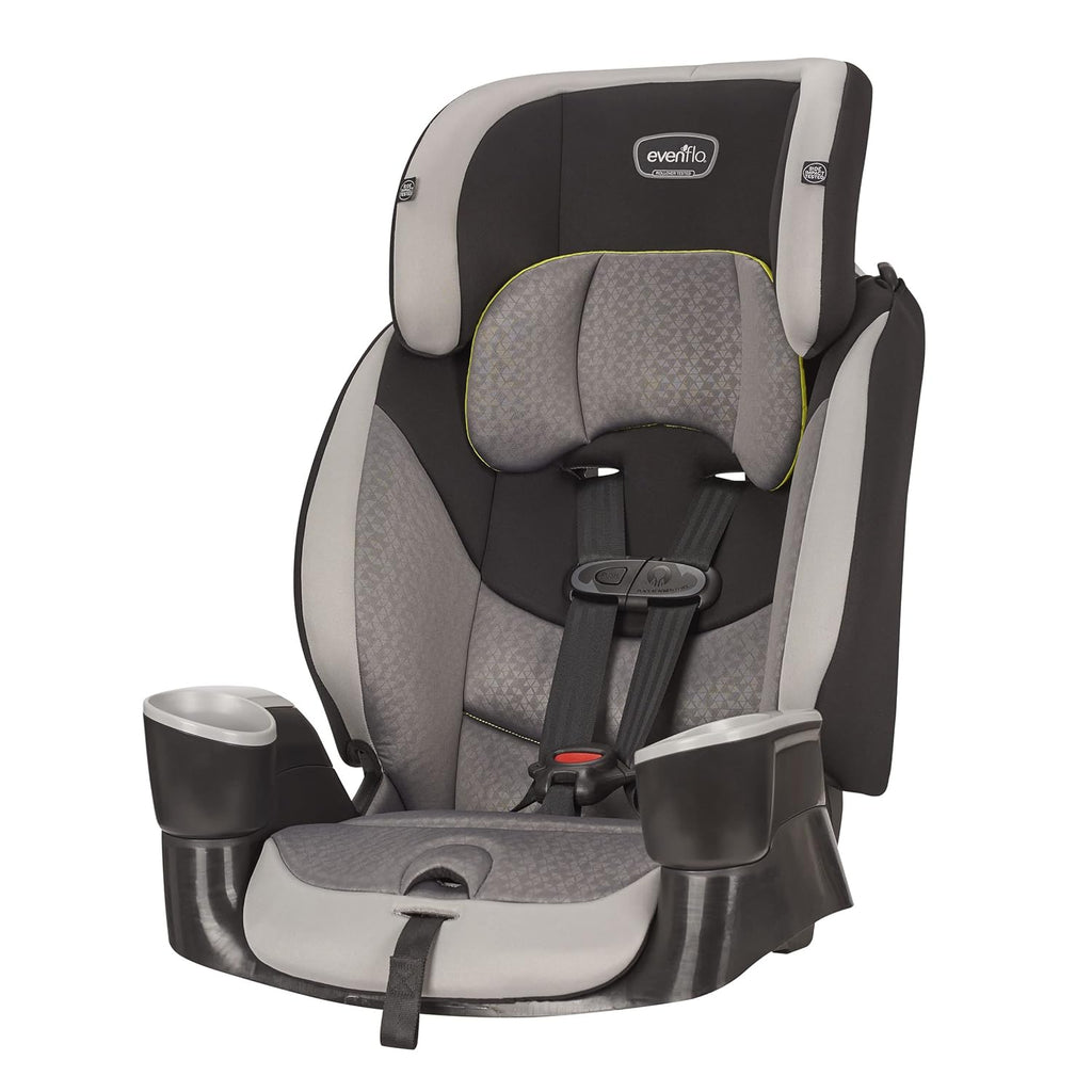 Granite Gray Polyester Highback Booster Car Seat D78391