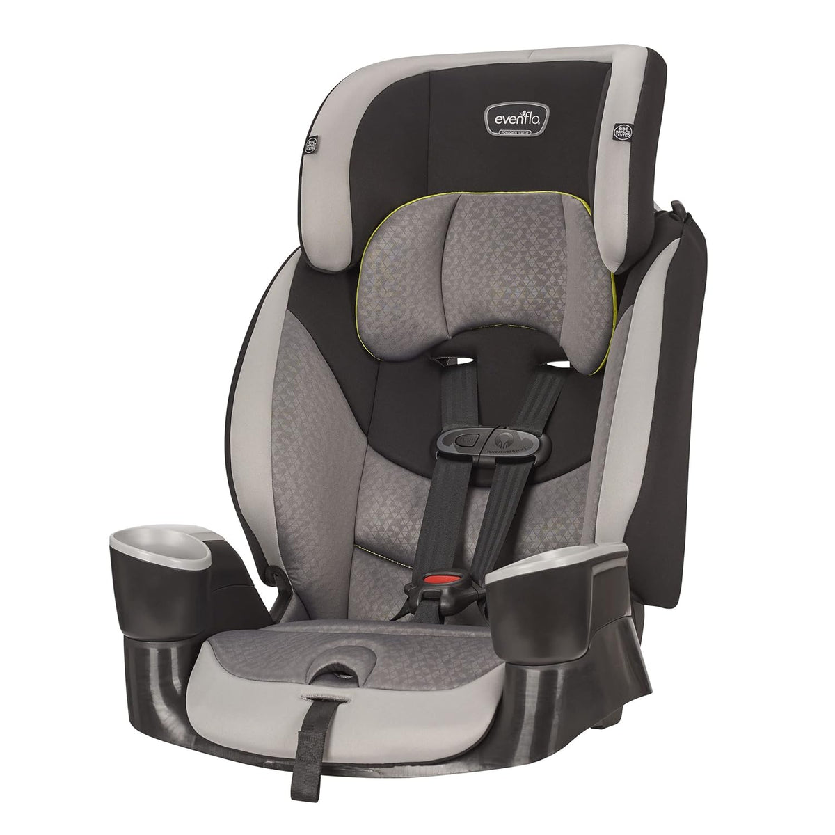 Granite Gray Polyester Highback Booster Car Seat D78391