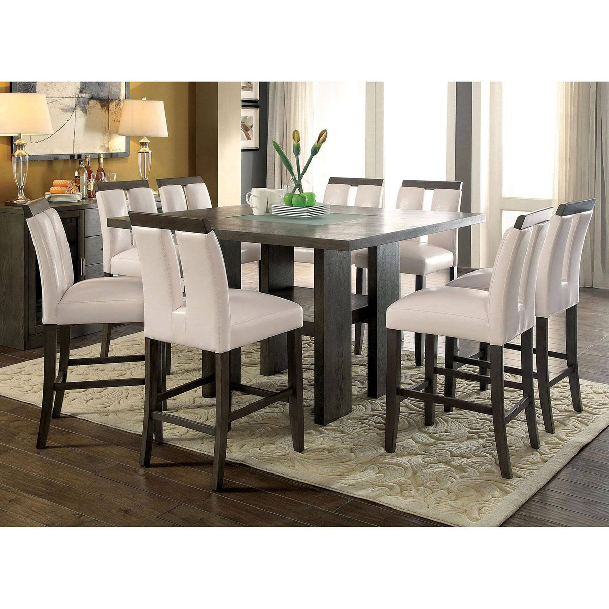 Gray Counter Height Table U485316