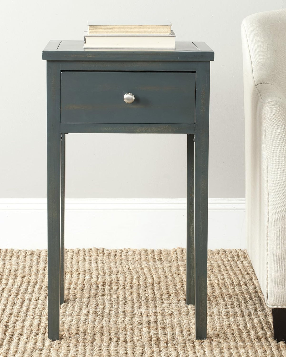 French Grey End Table V8174