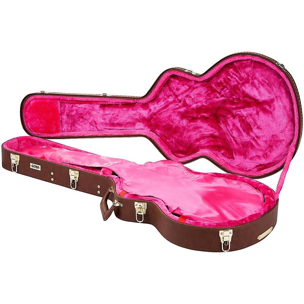 Semi-Hollow Guitar Wood Case Q312