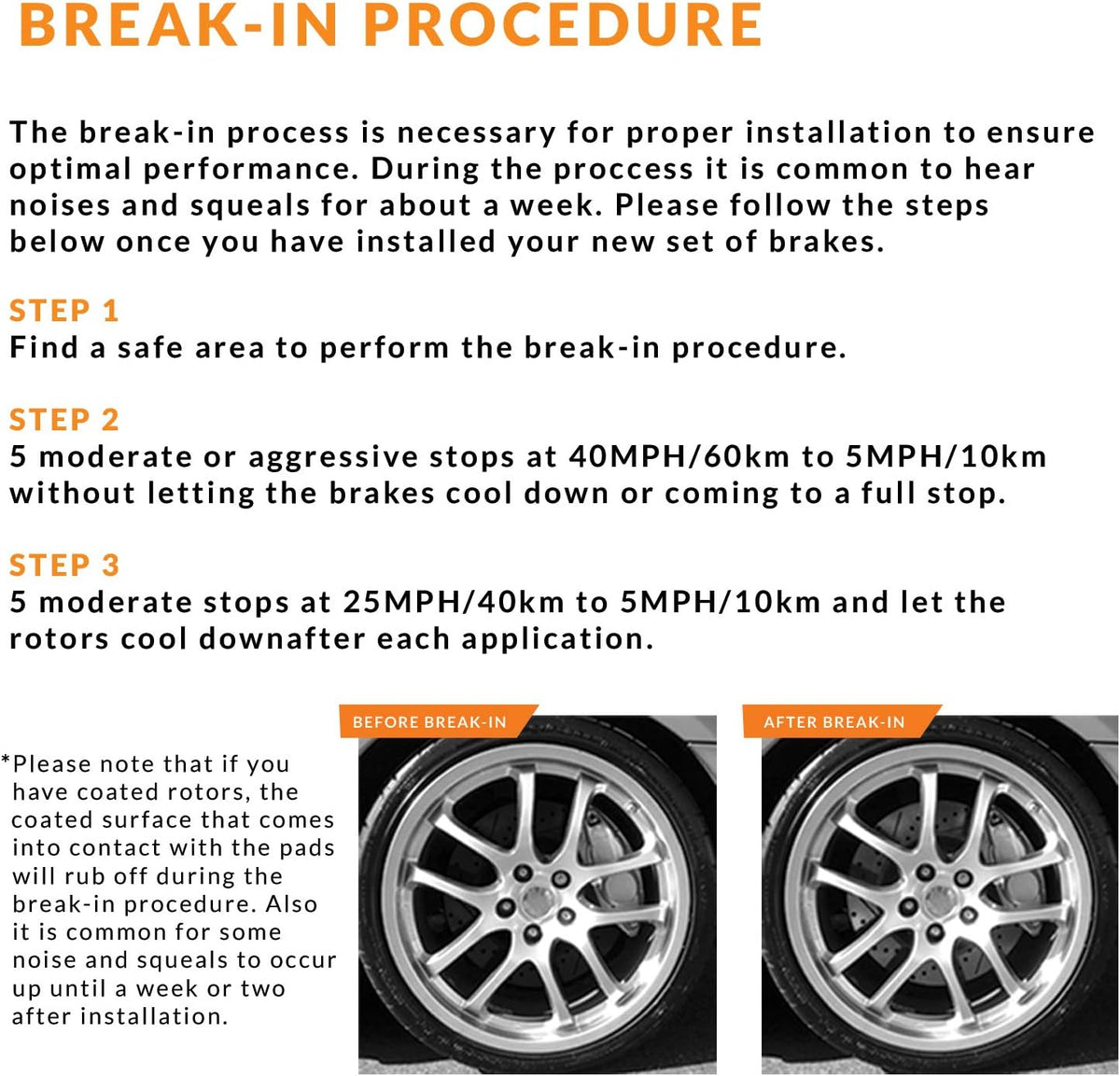 Front and Rear Brake Rotors with Carbon Ceramic Pads W54983