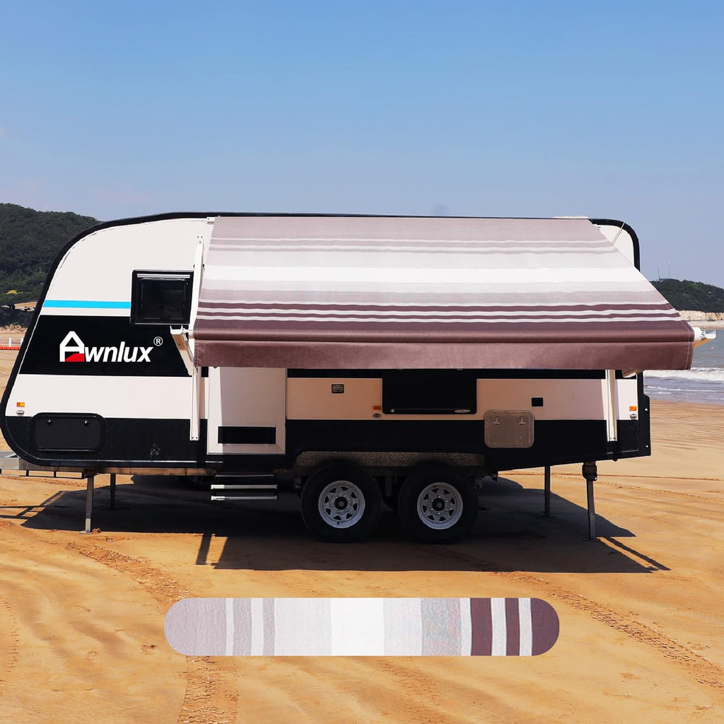 Heavy Duty Weatherproof 4-Ply Vinyl RV Awning Fabric Replacement U98301