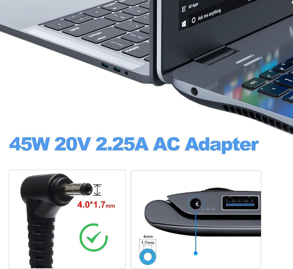 45W Laptop Charger Power Supply AC Adapter M1170