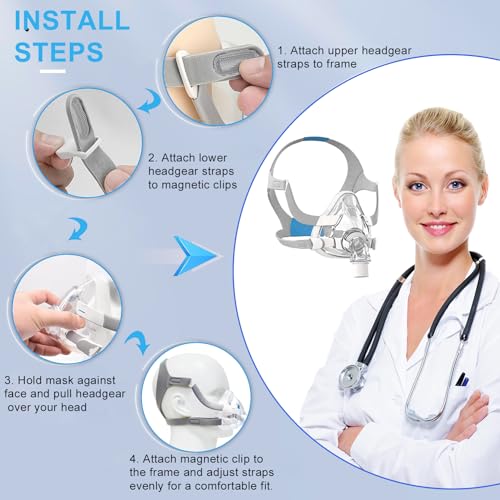 CPAP Replacement Headgear Strap T77540